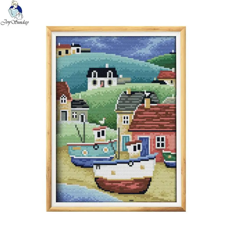 Joy Sunday the Harbour 2 Counted Cross Stitch kits DIY 14CT and 11CT For Embroidery Home Decor Needlework nkf Cross-stitching
Joy Sunday the Harbour 2 Counted Cross Stitch kits DIY 14CT and 11CT For Embroidery Home Decor Needlework nkf Cross-stitching