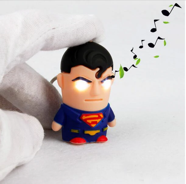 1pcs Ultra Bright LED Cute Avengers Superman Electronic Keychain Action Figure Toys With Sound Keychain Kids Gifts
1pcs Ultra Bright LED Cute Avengers Superman Electronic Keychain Action Figure Toys With Sound Keychain Kids Gifts