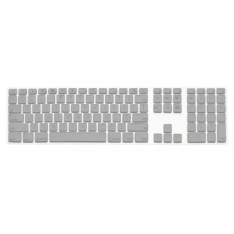 Silicone Thin Keyboard Skin Cover Protector With Numeric Keypad For Apple iMac Silver
Silicone Thin Keyboard Skin Cover Protector With Numeric Keypad For Apple iMac Silver