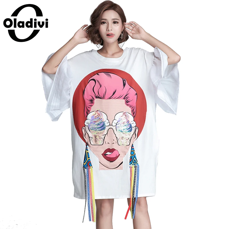 Oladivi Plus Size Dress with Sequins Shirt 2019 Summer Ruffle Dresses Women Fashion Clothing Female Tassel Tunic Vestidos Blusas
Oladivi Plus Size Dress with Sequins Shirt 2019 Summer Ruffle Dresses Women Fashion Clothing Female Tassel Tunic Vestidos Blusas