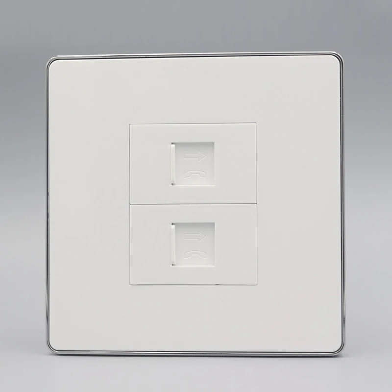 Two Socket RJ11 Wall Panel pic 1