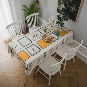 Tablecloth Cotton Linen Rectangular Printed Fabric Dining Room Living Room Meeting Room Dining Table Coffee Table Cover Cloth
Tablecloth Cotton Linen Rectangular Printed Fabric Dining Room Living Room Meeting Room Dining Table Coffee Table Cover Cloth