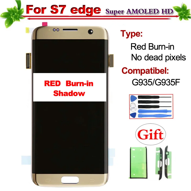 Super Amoled for Samsung Galaxy S7 Edge G935 G935F G935D G935P G935A Lcd Display Touch Screen Digitizer Assembly Red Burn-in
Super Amoled for Samsung Galaxy S7 Edge G935 G935F G935D G935P G935A Lcd Display Touch Screen Digitizer Assembly Red Burn-in