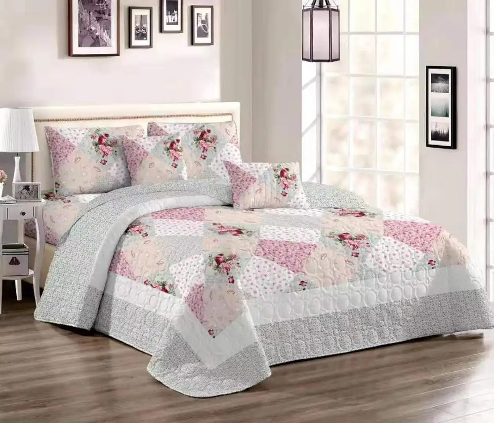 Comfortable high-grade cotton bedding quilted bed cover 220 * 240 double bed autumn and winter cotton bed cover
