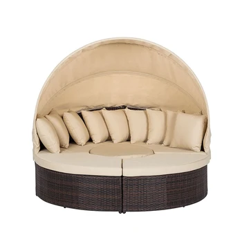 Factory outlets Home leisure wicker round shaped sunbed sunshade outdoor patio sofa single bed
Factory outlets Home leisure wicker round shaped sunbed sunshade outdoor patio sofa single bed