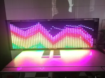 Full color music spectrum display, 192*64pixels,AGC automatic control. 24 Groups of rendered videos,64 kinds of various
Full color music spectrum display, 192*64pixels,AGC automatic control. 24 Groups of rendered videos,64 kinds of various