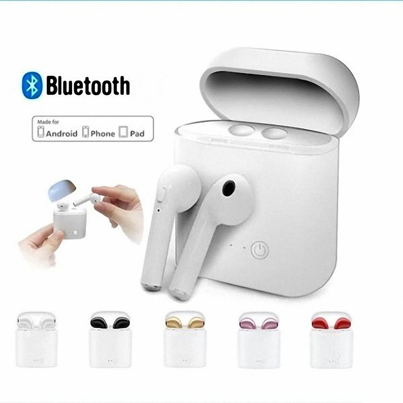 New Dual Ear Mini Inear I7S TWS Bluetooth Earbuds Headsets wireless Earphones Earpiece for Phone Android Single fone de ouvido
New Dual Ear Mini Inear I7S TWS Bluetooth Earbuds Headsets wireless Earphones Earpiece for Phone Android Single fone de ouvido