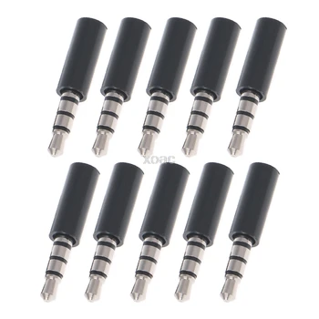 10Pcs Gold 4 Pole 3.5mm Male Stereo Earphone Headphone Jack Plug Soldering White/Black M13 dropship
10Pcs Gold 4 Pole 3.5mm Male Stereo Earphone Headphone Jack Plug Soldering White/Black M13 dropship