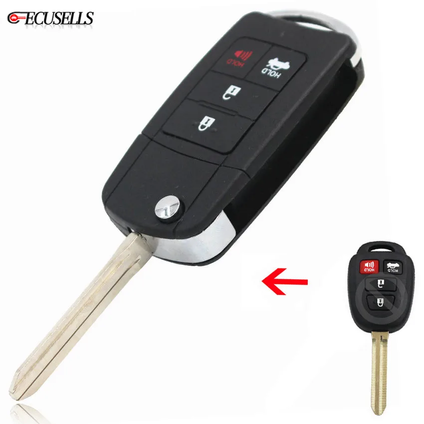 4 Button Modified Folding Flip Remote Car Key Shell Case Fob For Toyota Corolla Camry Reiz New Vios RAV4 Crown TOY43 Uncut Blade
4 Button Modified Folding Flip Remote Car Key Shell Case Fob For Toyota Corolla Camry Reiz New Vios RAV4 Crown TOY43 Uncut Blade