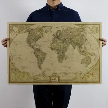 Vintage Retro Matte Kraft Paper World travel LED flashlight Map scratch Antique Detailed 72.5*47.5CM
Vintage Retro Matte Kraft Paper World travel LED flashlight Map scratch Antique Detailed 72.5*47.5CM