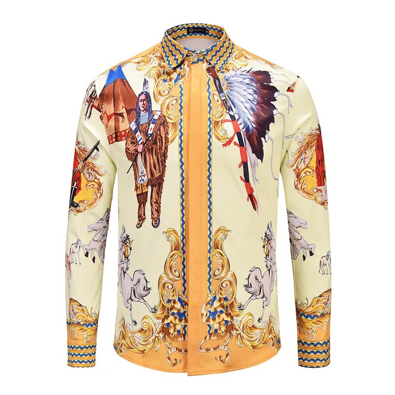 Mens Camisas Hombre Long Sleeve Shirts Luxury Printed Palace Summer Male Casual Slim Fit Spring Travel Office Dating Dress Shirt
Mens Camisas Hombre Long Sleeve Shirts Luxury Printed Palace Summer Male Casual Slim Fit Spring Travel Office Dating Dress Shirt