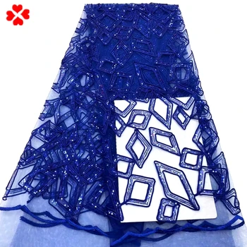 Royal blue lace fabric high quality african lace fabric with sequin african fabric for party dress 5yards
Royal blue lace fabric high quality african lace fabric with sequin african fabric for party dress 5yards