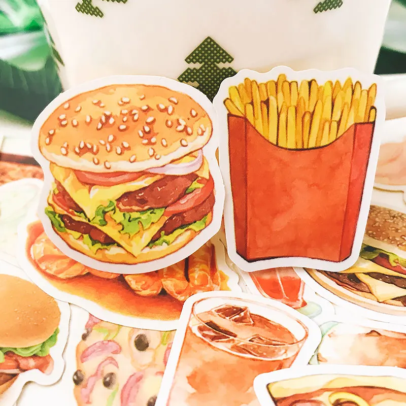 25pcs/pack Kawaii Hamburg Food Crawfish Beverage snacks Stickers Decoration Stationery Sticker Diy Ablum Diary Scrapbooking
25pcs/pack Kawaii Hamburg Food Crawfish Beverage snacks Stickers Decoration Stationery Sticker Diy Ablum Diary Scrapbooking