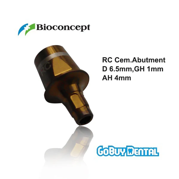 Straumann Compatible Bone Level RC Cementable abutment, d 6.5mm, Gingiva height 1mm, Abutment Height 4.0mm
Straumann Compatible Bone Level RC Cementable abutment, d 6.5mm, Gingiva height 1mm, Abutment Height 4.0mm