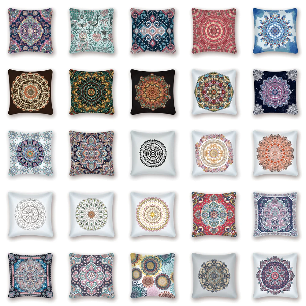 Mandala Pillow Cover Decorative Morocco Colorful Cushion Cover 45X45Cm Boho Pillow Blue Polyester Throw Pillow Sofa Bed Cojin
Mandala Pillow Cover Decorative Morocco Colorful Cushion Cover 45X45Cm Boho Pillow Blue Polyester Throw Pillow Sofa Bed Cojin