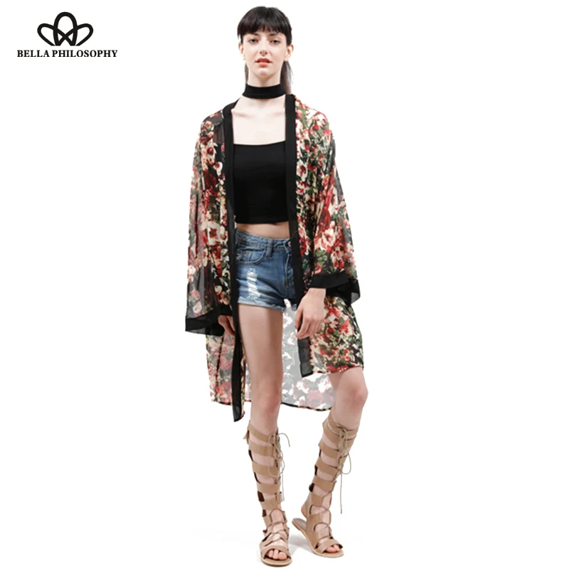 2018 spring summer wholesale new women black red flower floral print chiffon long kimono cardigan jacket bikini outwear
2018 spring summer wholesale new women black red flower floral print chiffon long kimono cardigan jacket bikini outwear