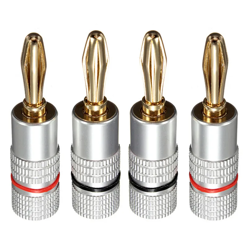 Hight Quality 4pcs 4mm Gold Plated Musical Audio Speaker Cable Wire Screw Banana Plug Connector B1
Hight Quality 4pcs 4mm Gold Plated Musical Audio Speaker Cable Wire Screw Banana Plug Connector B1