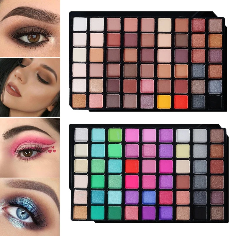 54 Colors Eye Shadow Palette Matte Glitter Powder Eyeshadow Palette Earth/ Candy Color Shimmer Pigment Smoky Eyes Shadow Makeup
54 Colors Eye Shadow Palette Matte Glitter Powder Eyeshadow Palette Earth/ Candy Color Shimmer Pigment Smoky Eyes Shadow Makeup