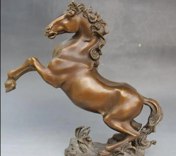 free 12" Chinese Feng shui Bronze Carving Success Zodiac Year Animal Horse Statue fast
free 12" Chinese Feng shui Bronze Carving Success Zodiac Year Animal Horse Statue fast