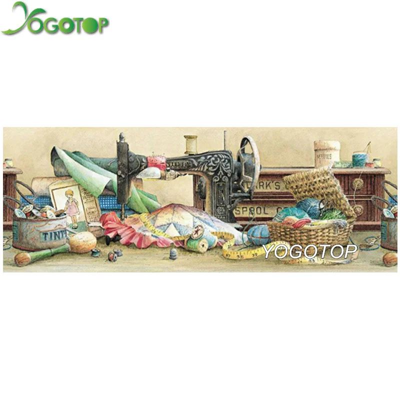 YOGOTOP Diy Diamond Painting Cross Stitch sewing machine Home Decor Square Mosaic Pattern Full Embroidery QA025 | Дом и сад