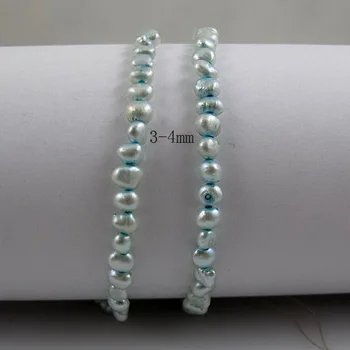Unique Pearls jewellery Store,Small Size 3-4mm Light Blue Genuine Freshwater Pearl Loose Beads One String Loose Pearl Jewelry
Unique Pearls jewellery Store,Small Size 3-4mm Light Blue Genuine Freshwater Pearl Loose Beads One String Loose Pearl Jewelry