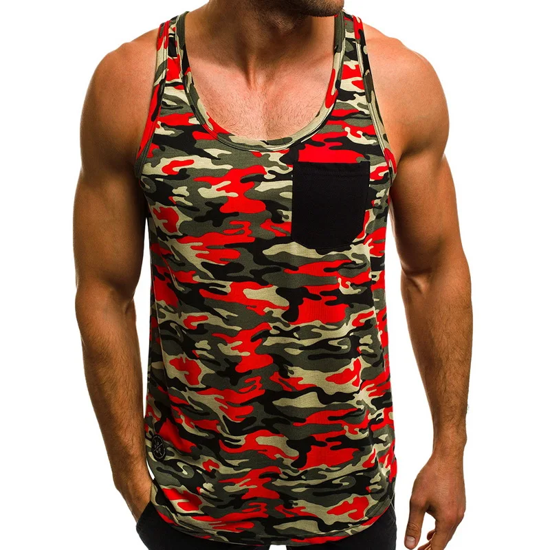 Summer Men's Bodybuilding Fitness Tank Tops 2019 Sleeveless Camouflage Tops Tee Muscle Workout Camo Tank Top Singlet
Summer Men's Bodybuilding Fitness Tank Tops 2019 Sleeveless Camouflage Tops Tee Muscle Workout Camo Tank Top Singlet