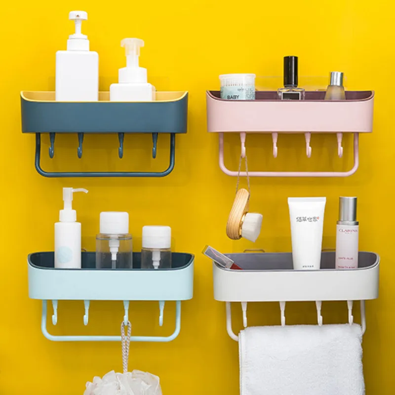 4 Color Punch-free Bathroom Shelf Drain Hook Storage Rack Plastic Kitchen Wall Hanging Storage Basket Soap Towel Debris Rack
4 Color Punch-free Bathroom Shelf Drain Hook Storage Rack Plastic Kitchen Wall Hanging Storage Basket Soap Towel Debris Rack