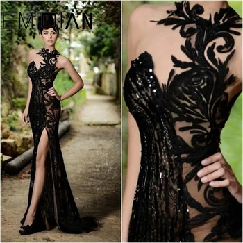 Stunning O-Neck Black Lace Evening Dresses,Exquisite Lace Long Formal Pageant Dress,Sexy Mermaid See-through Back Evening Gowns
Stunning O-Neck Black Lace Evening Dresses,Exquisite Lace Long Formal Pageant Dress,Sexy Mermaid See-through Back Evening Gowns