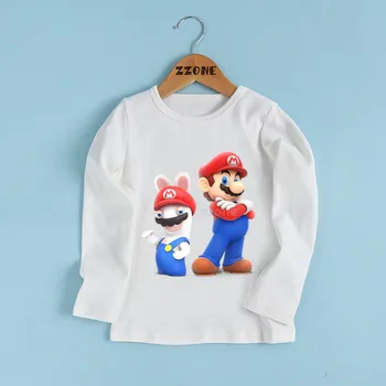 Children Cartoon Mario&Raving Rabbids Print T shirt Boys/Girls Cute Rabid Rabbit Funny Clothes Kids Long Sleeve T-shirt,LKP5203
Children Cartoon Mario&Raving Rabbids Print T shirt Boys/Girls Cute Rabid Rabbit Funny Clothes Kids Long Sleeve T-shirt,LKP5203