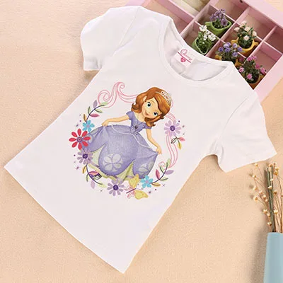 Disney Frozen Elsa Girl Cotton T-Shirt Children's Sofia Short Sleeve T-Shirt Summer Princess Girls Cartoon Tops Disney Frozen Elsa Girl Cotton T-Shirt Children's Sofia Short Sleeve T-Shirt Summer Princess Girls Cartoon Tops