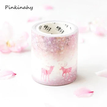 5cm*5m Romantic Cherry Blossom Sakura Elk Deer Paper Washi Tape Adhesive Tape DIY Scrapbooking Sticker Label Masking Craft Tape
5cm*5m Romantic Cherry Blossom Sakura Elk Deer Paper Washi Tape Adhesive Tape DIY Scrapbooking Sticker Label Masking Craft Tape