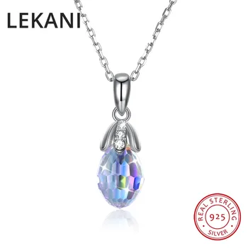 LEKANI Simple Fashion Tiny Water Drop Pendant Necklaces Colorful Crystals From Swarovski For Women Wedding 925 Silver Jewelry
LEKANI Simple Fashion Tiny Water Drop Pendant Necklaces Colorful Crystals From Swarovski For Women Wedding 925 Silver Jewelry