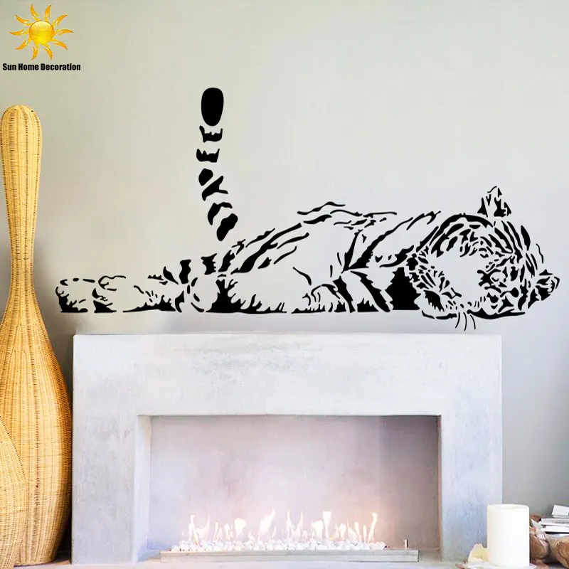 The New Animal Black Lateral Decubitus Tigers Wall Sticker Bedroom Living Room Wall Stickers Home Decor Pegatinas De Pared
The New Animal Black Lateral Decubitus Tigers Wall Sticker Bedroom Living Room Wall Stickers Home Decor Pegatinas De Pared