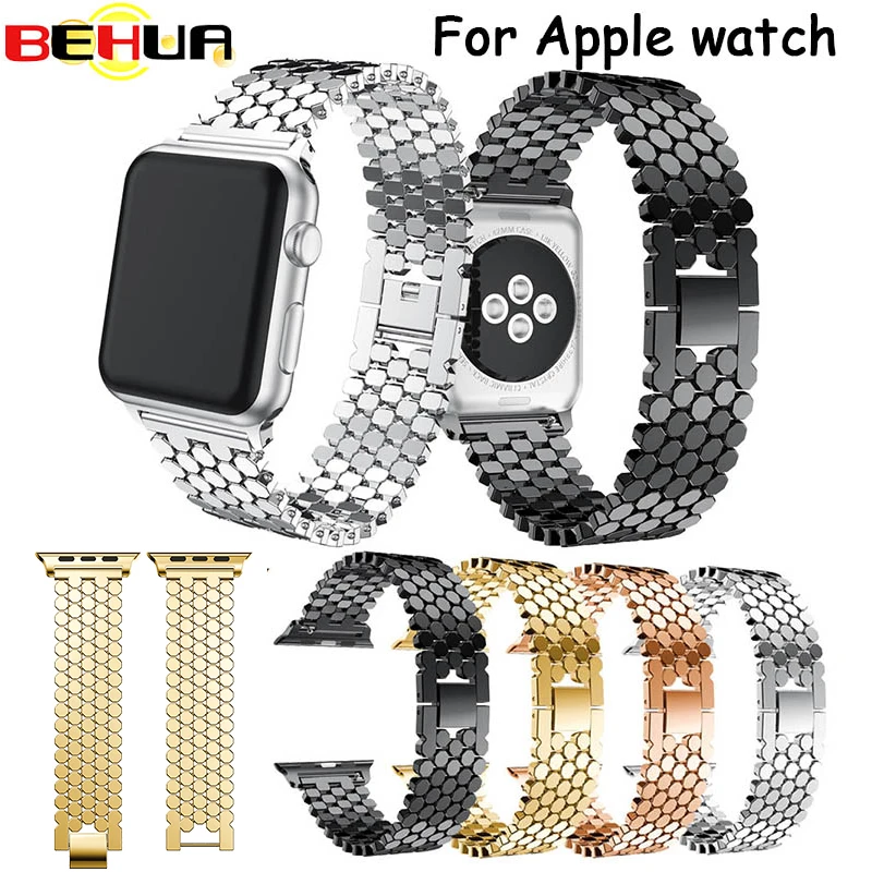 Fashion Scales lines Watchband Link buckle Octagon Stainless Steel Strap bracelet band For Apple watch 38mm 42mm Series 1/2/3
Fashion Scales lines Watchband Link buckle Octagon Stainless Steel Strap bracelet band For Apple watch 38mm 42mm Series 1/2/3