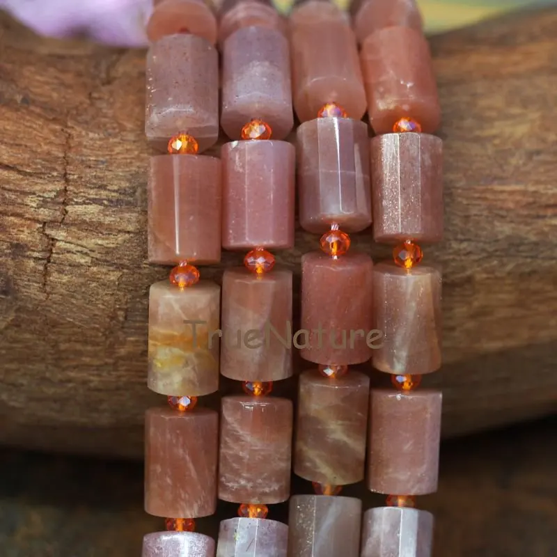 Natural Sunstone Drilled Beads Jewelry Long Thin Faceted Tube Sunstone Loose Beads Strands For Necklace In 10*14 mm BE6375
Natural Sunstone Drilled Beads Jewelry Long Thin Faceted Tube Sunstone Loose Beads Strands For Necklace In 10*14 mm BE6375