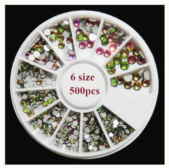 High Quality Nail Art Decoration Rainbow Crystal Rhinestones / Volcano Multicolor Clear Crystal Rhinestones 500 pcs / Wheel
High Quality Nail Art Decoration Rainbow Crystal Rhinestones / Volcano Multicolor Clear Crystal Rhinestones 500 pcs / Wheel