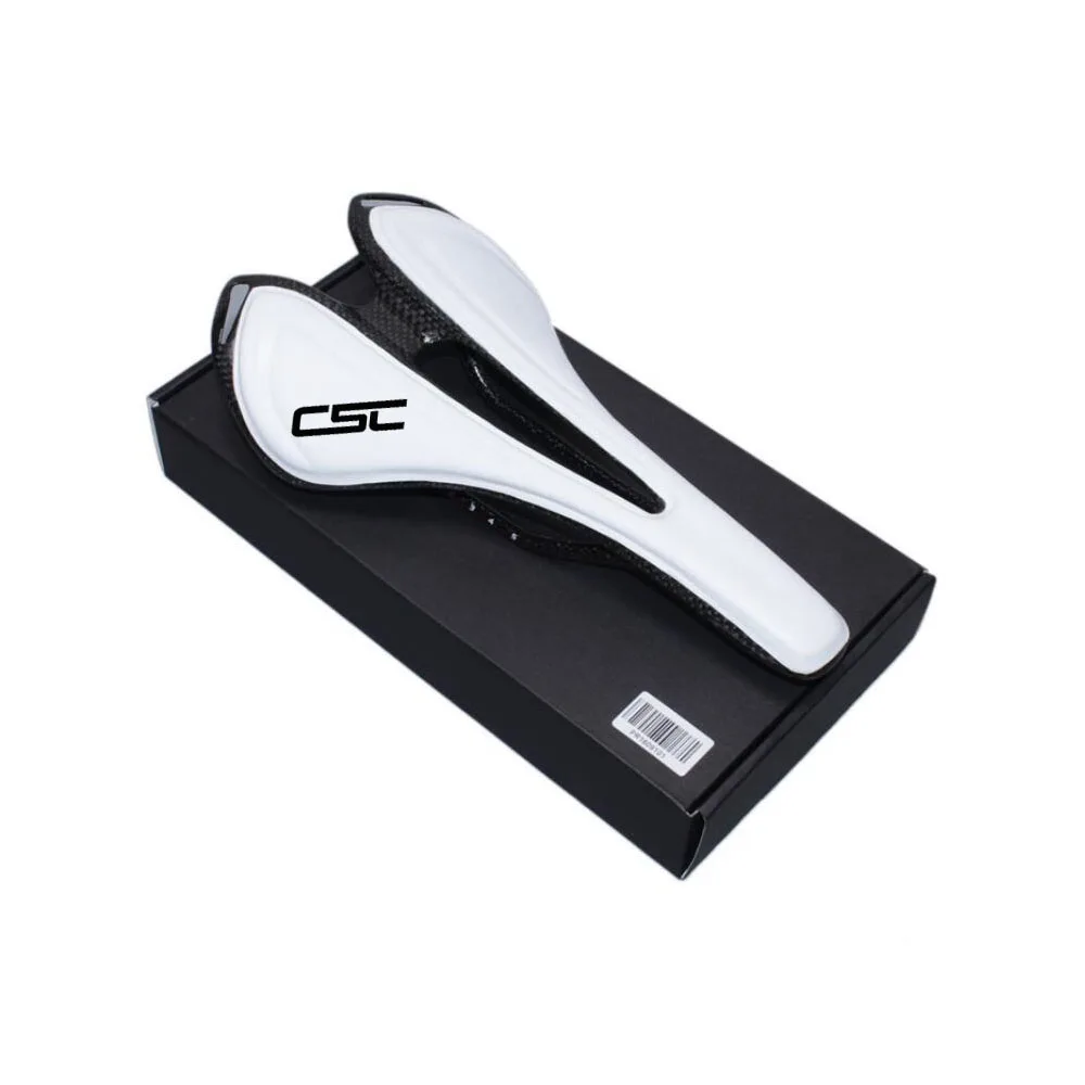 CSC 3k Carbon + PU Cover road mountain bike bicycle saddle MTB leather cushion front seat carbon saddle
CSC 3k Carbon + PU Cover road mountain bike bicycle saddle MTB leather cushion front seat carbon saddle