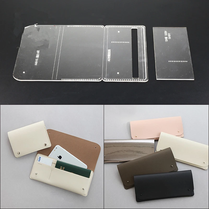 1set DIY Acrylic Leather Template Handwork Leathercraft Home DIY Tools Accessory A long wallet 21*9.5*1.5cm
1set DIY Acrylic Leather Template Handwork Leathercraft Home DIY Tools Accessory A long wallet 21*9.5*1.5cm