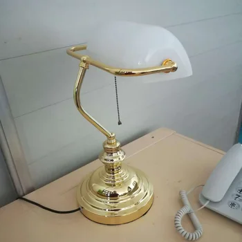 Classical white glass table lamp for bedroom bedside Vintage gold wrought iron creative desk lamp office study room reading lamp
Classical white glass table lamp for bedroom bedside Vintage gold wrought iron creative desk lamp office study room reading lamp
