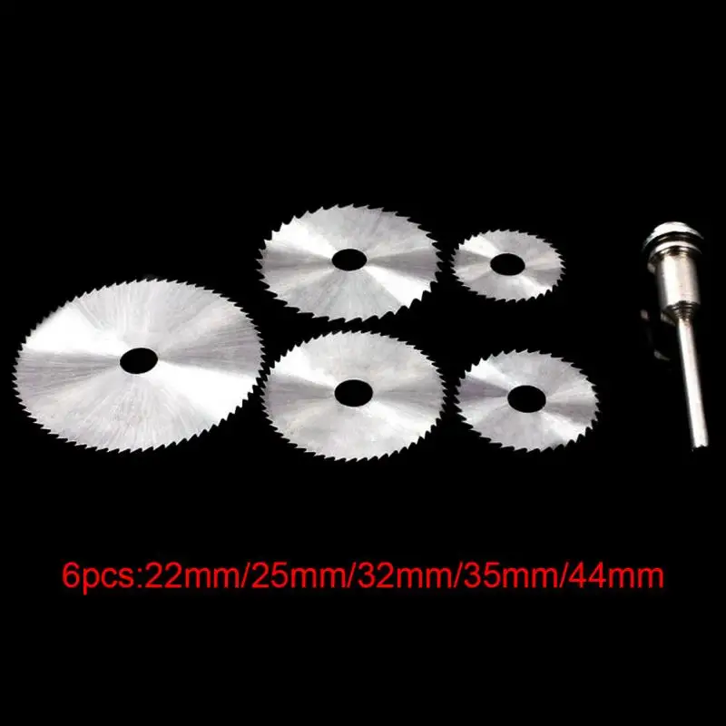 6Pcs HSS Rotary Tools Circular Saw Blades Cutting Discs Set High Quality Drill Mandrel Cutoff Cutter Power Tools Multitool
6Pcs HSS Rotary Tools Circular Saw Blades Cutting Discs Set High Quality Drill Mandrel Cutoff Cutter Power Tools Multitool