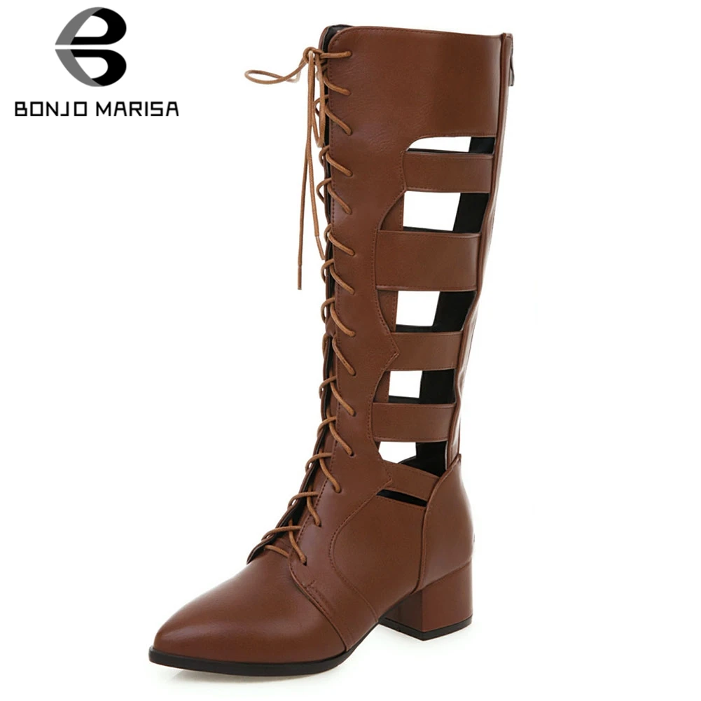 BONJOMARISA Women Shoes 33-46 Gladiator Fashion Summer Pointed Toe Party Boots Shoes Woman
BONJOMARISA Women Shoes 33-46 Gladiator Fashion Summer Pointed Toe Party Boots Shoes Woman