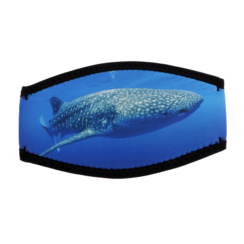 Adjustable Scuba Diving Snorkeling Mask Strap Cover Water Sports Replacement for Water Sports Underwater Whale Pattern