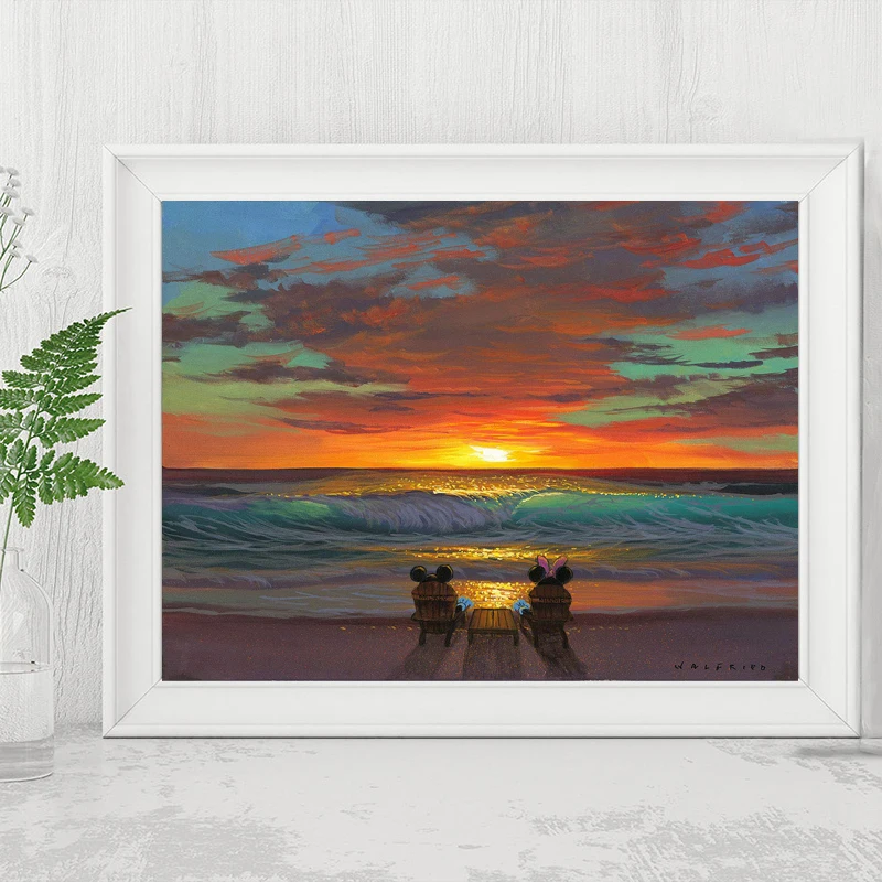 Sharing A Sunset Mickey and Minnie In Hawaii Cartoon Wall Art Poster Print Nordic Kids Decoration Picture Children Bedroom Decor
Sharing A Sunset Mickey and Minnie In Hawaii Cartoon Wall Art Poster Print Nordic Kids Decoration Picture Children Bedroom Decor