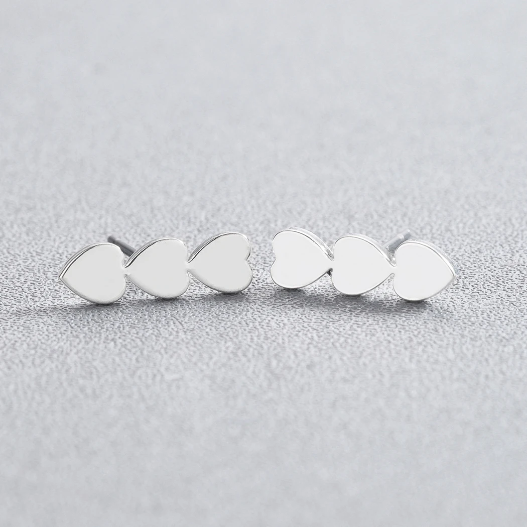 Chandler Stainless Steel Triple Heart Earrings For Women Love Climber Studs Korean Tiny Jewelry For Girl Lovers oorbellen
Chandler Stainless Steel Triple Heart Earrings For Women Love Climber Studs Korean Tiny Jewelry For Girl Lovers oorbellen