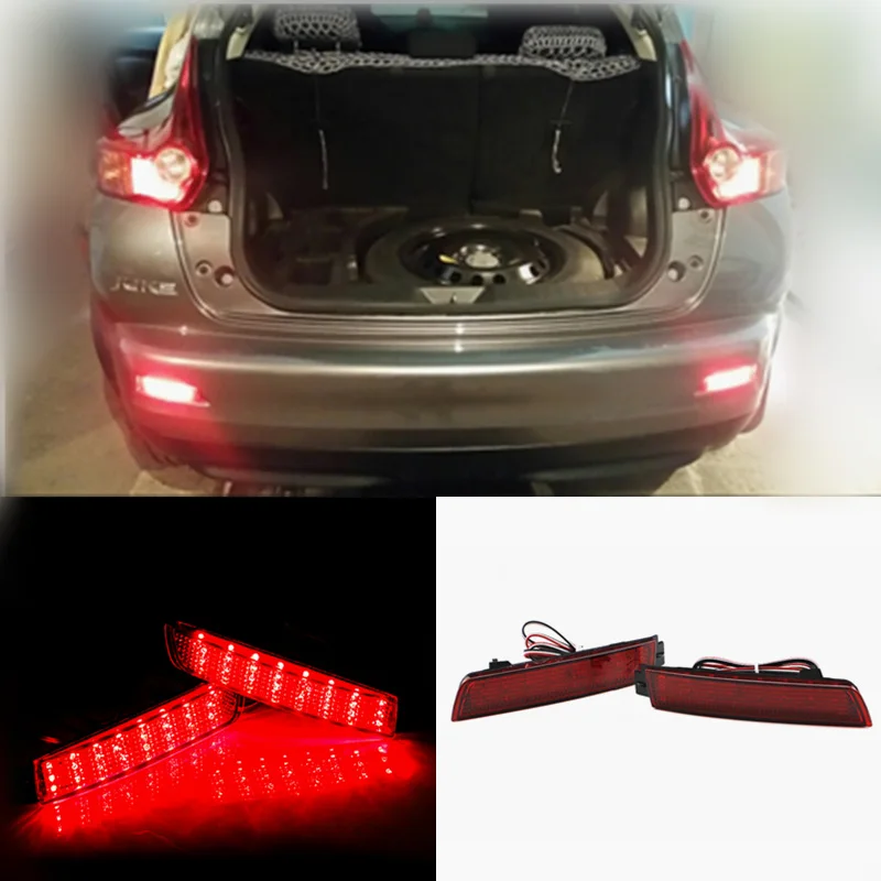 2 шт. 24 светодиодный задний бампер отражатели задние тормоза стоп рунни для Nissan Juke