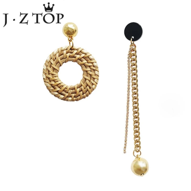 JZTOP Vintage Handmade Geometric Round Woven Tassel Stud Earrings Crystal Asymmetric Long Earrings For Women Bohemian Jewelry
JZTOP Vintage Handmade Geometric Round Woven Tassel Stud Earrings Crystal Asymmetric Long Earrings For Women Bohemian Jewelry