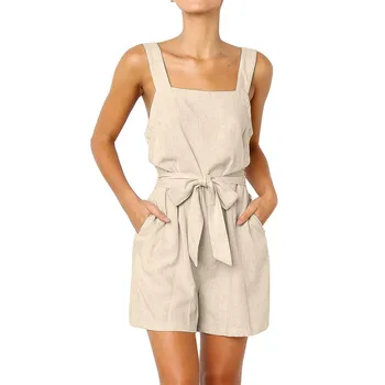 Solid Summer Thin Playsuits Women's Casual Linen Sleeveless Rompers Jumpsuit Playsuit monos de verano 2019 #9
Solid Summer Thin Playsuits Women's Casual Linen Sleeveless Rompers Jumpsuit Playsuit monos de verano 2019 #9