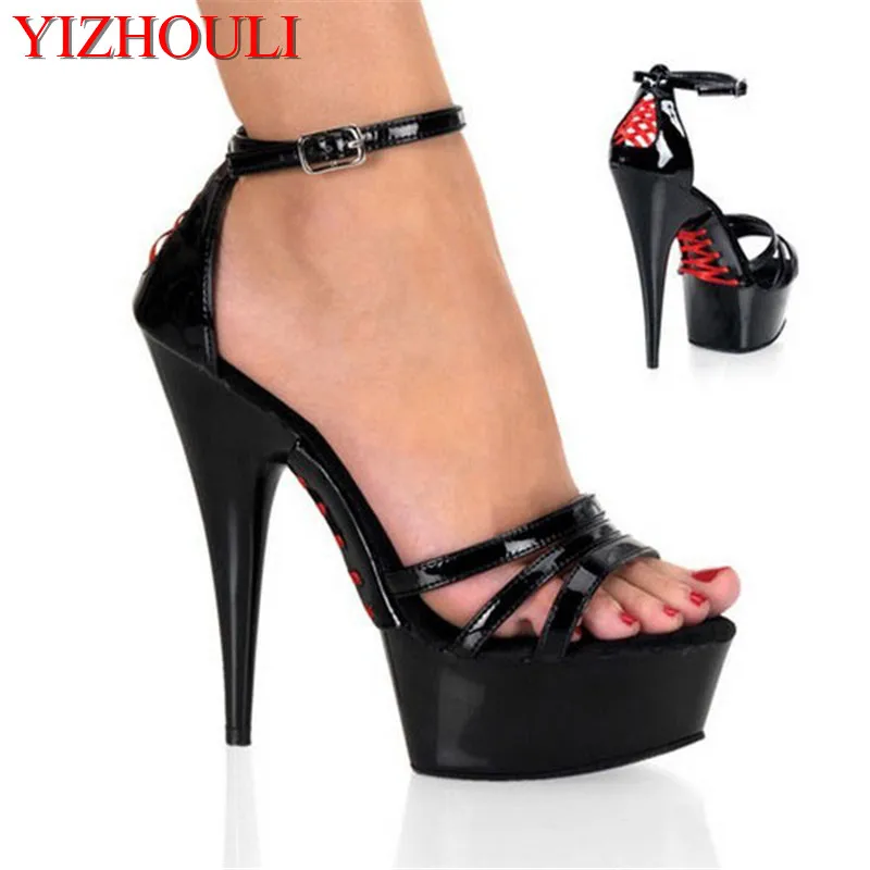 New style, cross-stitched high-heeled sandals, 15cm sexy model runway shoes, pole dancing shoes
New style, cross-stitched high-heeled sandals, 15cm sexy model runway shoes, pole dancing shoes