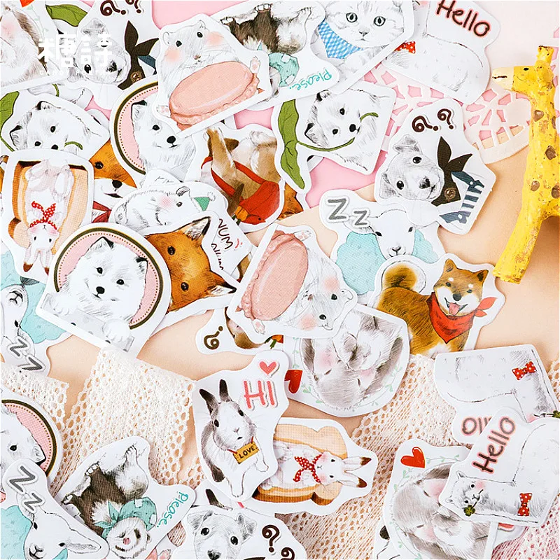 45pcs/box The Animals Stationery Sticker Label Kawaii Diary Handmade Adhesive Paper Flake Japan Sticker Scrapbooking
45pcs/box The Animals Stationery Sticker Label Kawaii Diary Handmade Adhesive Paper Flake Japan Sticker Scrapbooking
