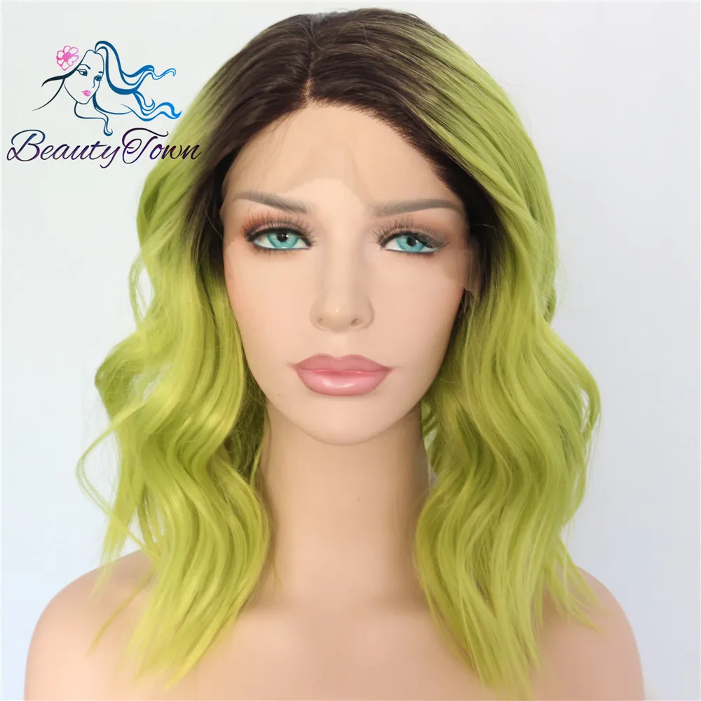 BeautyTown Black Ombre Green Short Heat Resistant Hair Cosplay Blogger Daily Makeup Synthetic Lace Front Wedding Party Wigs
BeautyTown Black Ombre Green Short Heat Resistant Hair Cosplay Blogger Daily Makeup Synthetic Lace Front Wedding Party Wigs